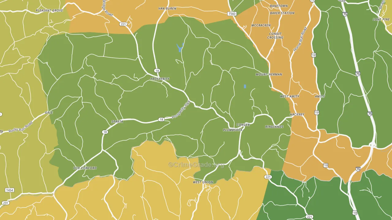 15329, PA Map of Theft Rates
