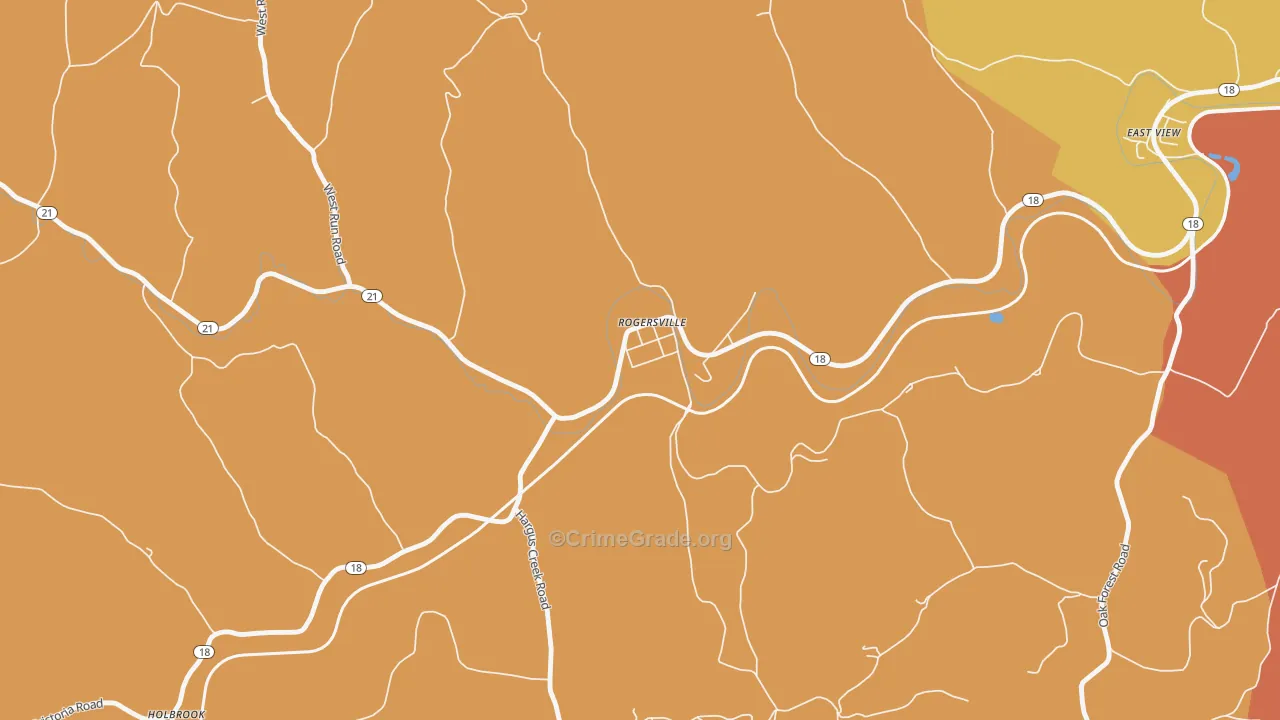 15359, PA Map of Theft Rates
