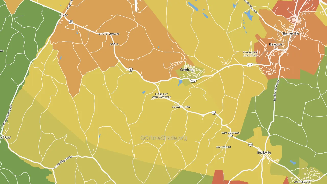 15360, PA Map of Theft Rates