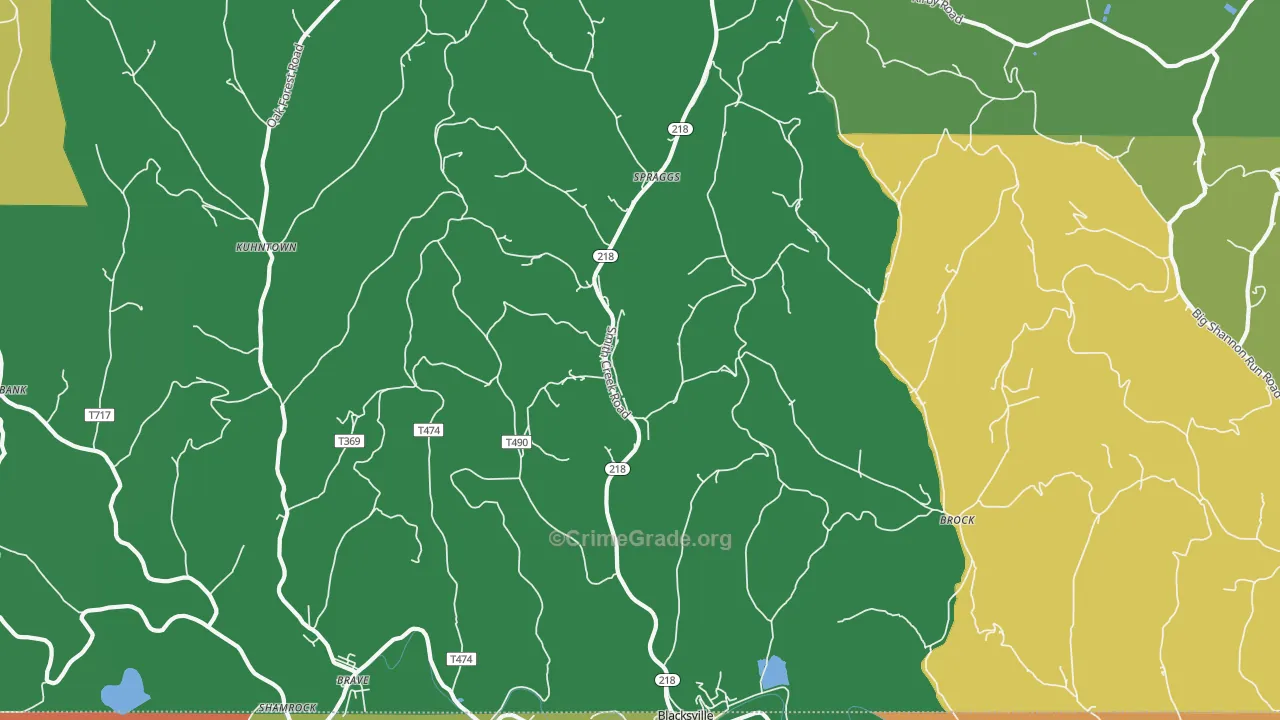 15362, PA Map of Theft Rates