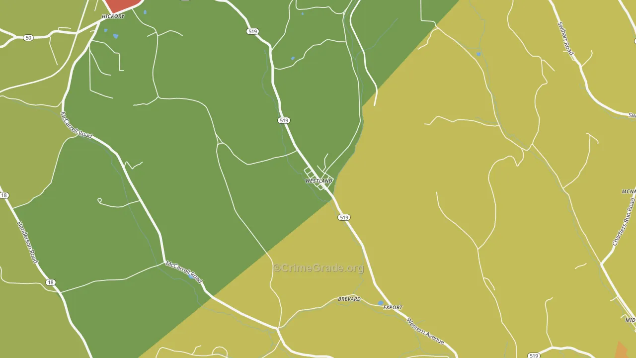 15378, PA Map of Theft Rates