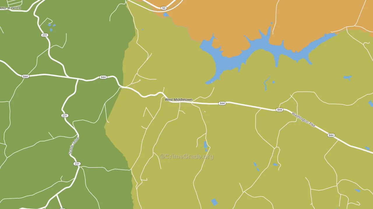 15379, PA Map of Theft Rates