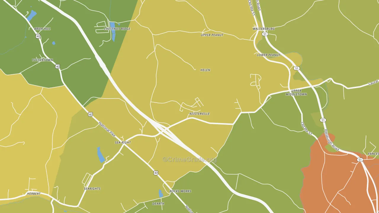 15449, PA Map of Theft Rates