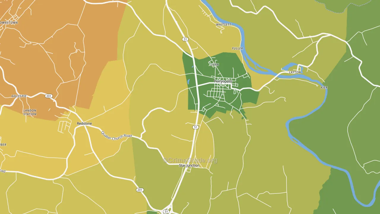 15473, PA Map of Theft Rates