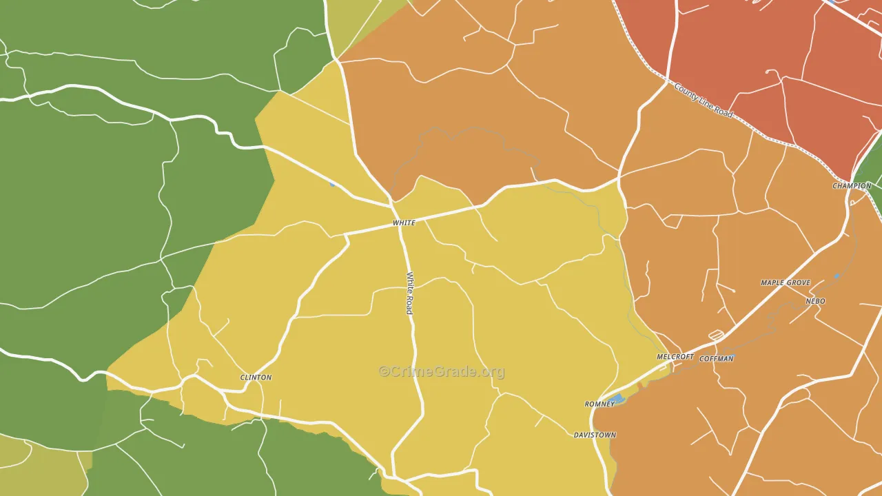 15490, PA Map of Theft Rates