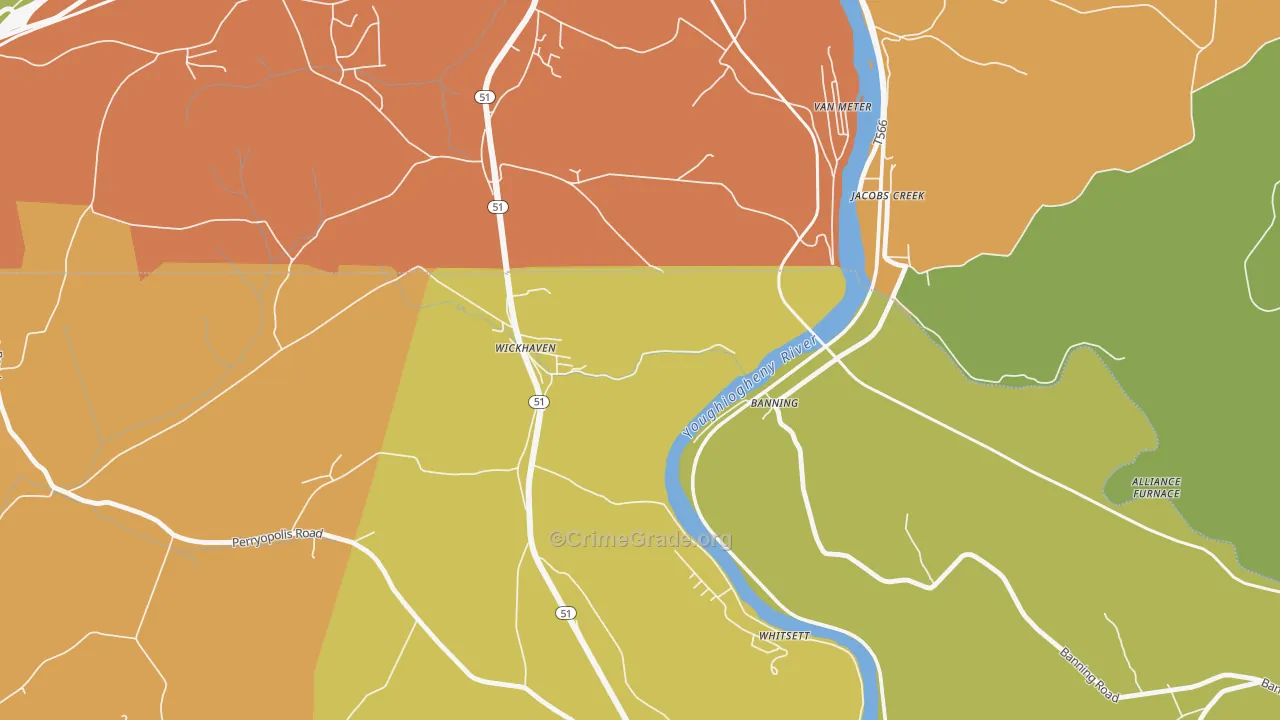 15492, PA Map of Theft Rates