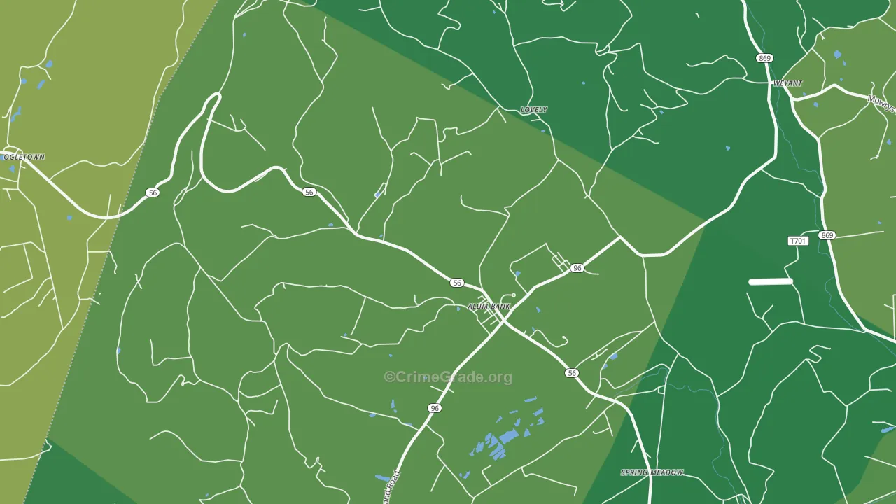 15521, PA Map of Theft Rates