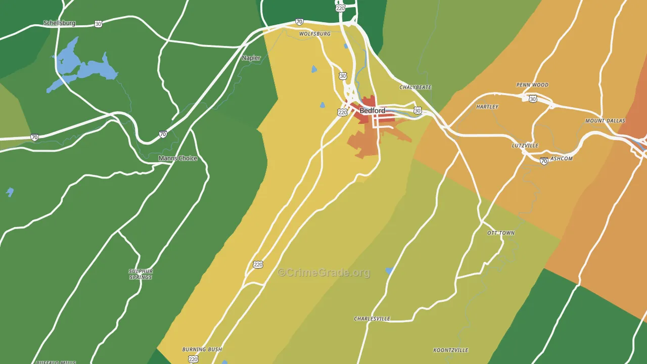 15522, PA Map of Theft Rates