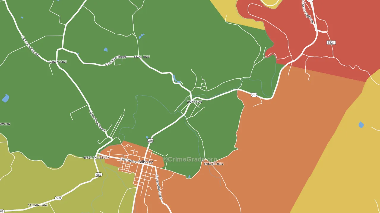 15532, PA Map of Theft Rates