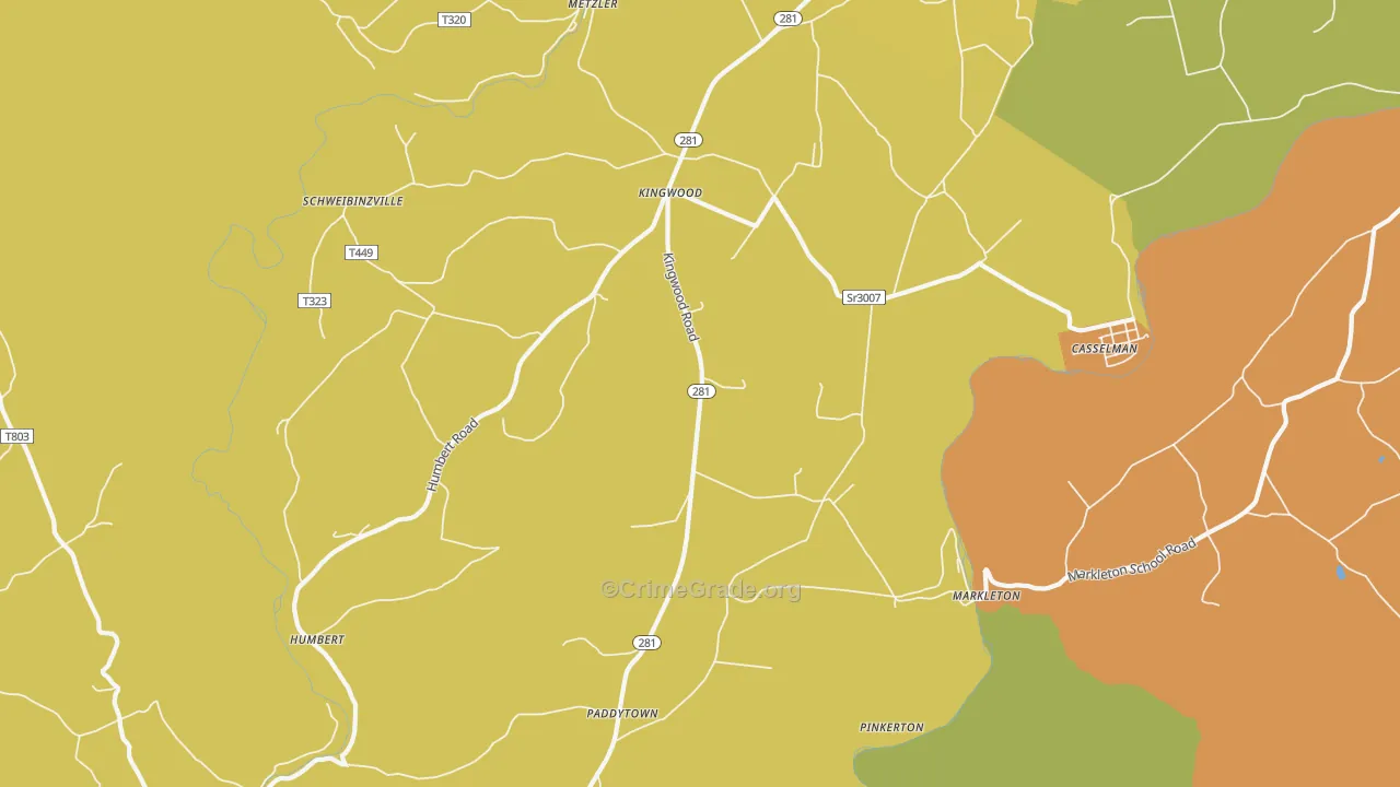 15551, PA Map of Theft Rates