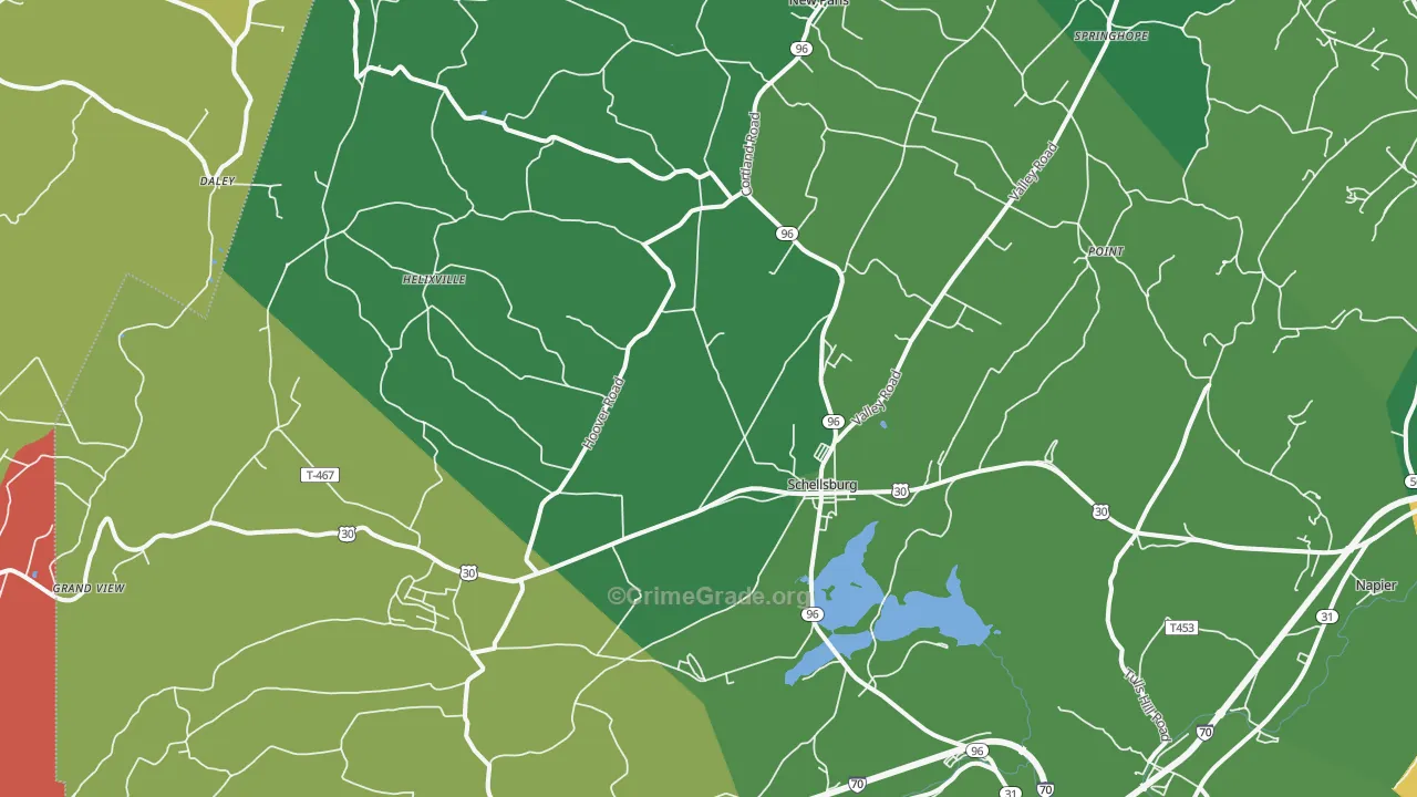 15559, PA Map of Theft Rates