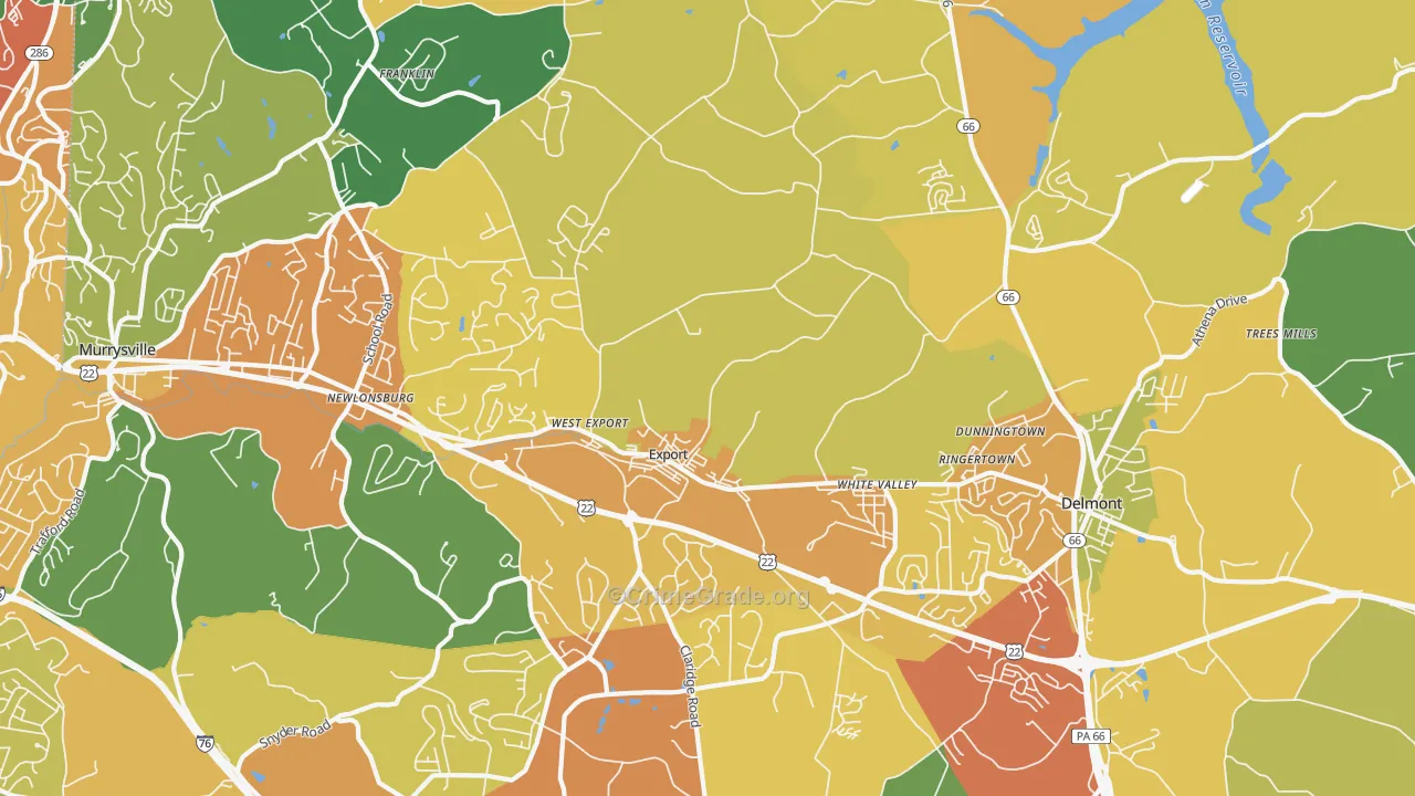 15632, PA Map of Theft Rates