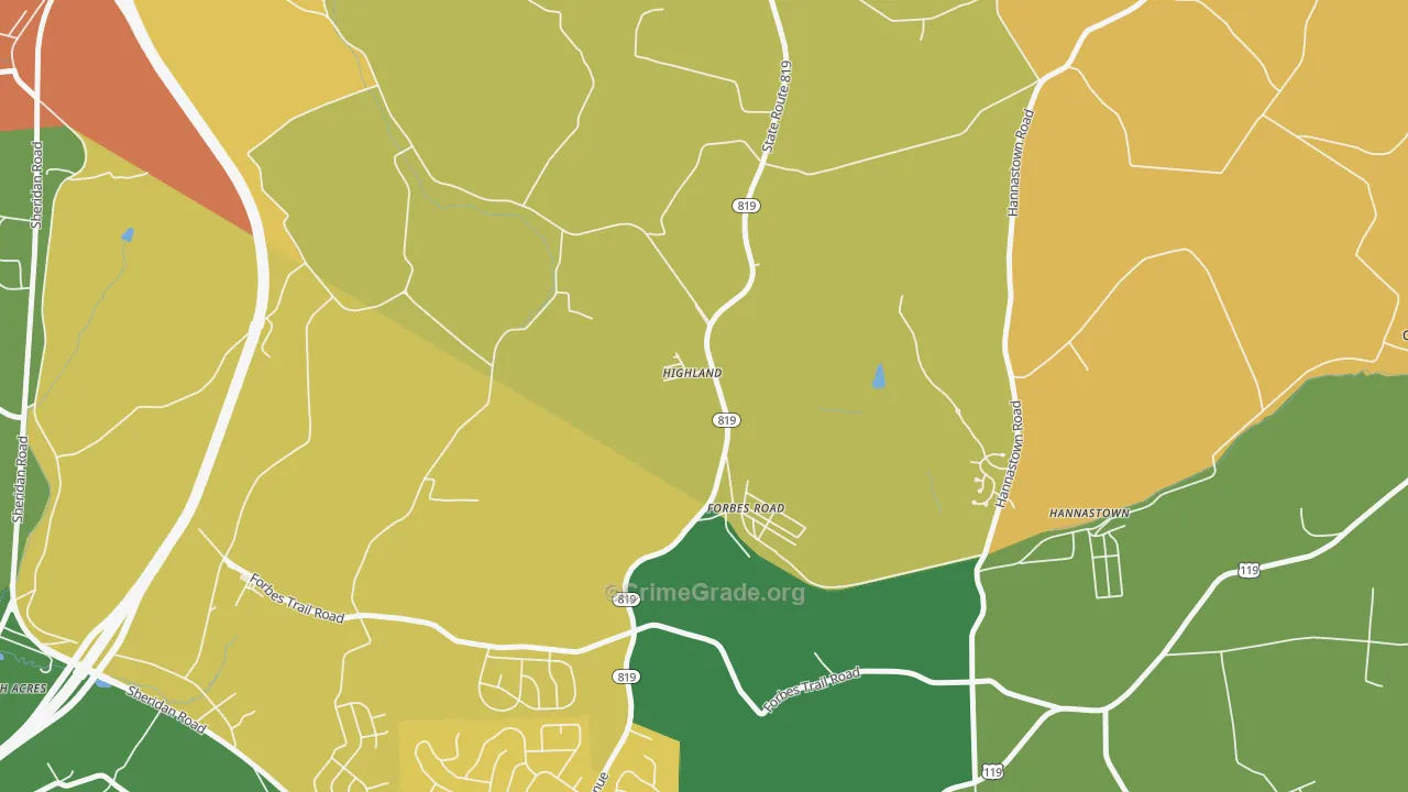 15633, PA Map of Theft Rates