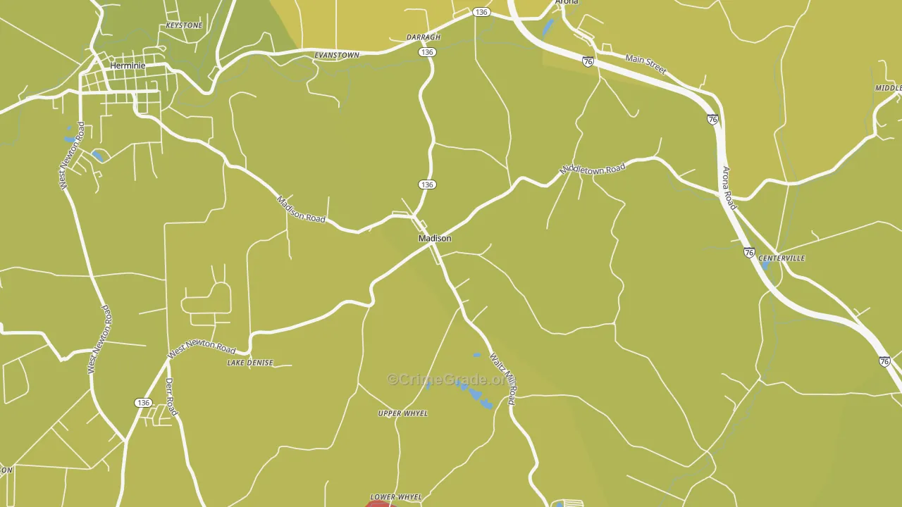 15663, PA Map of Theft Rates