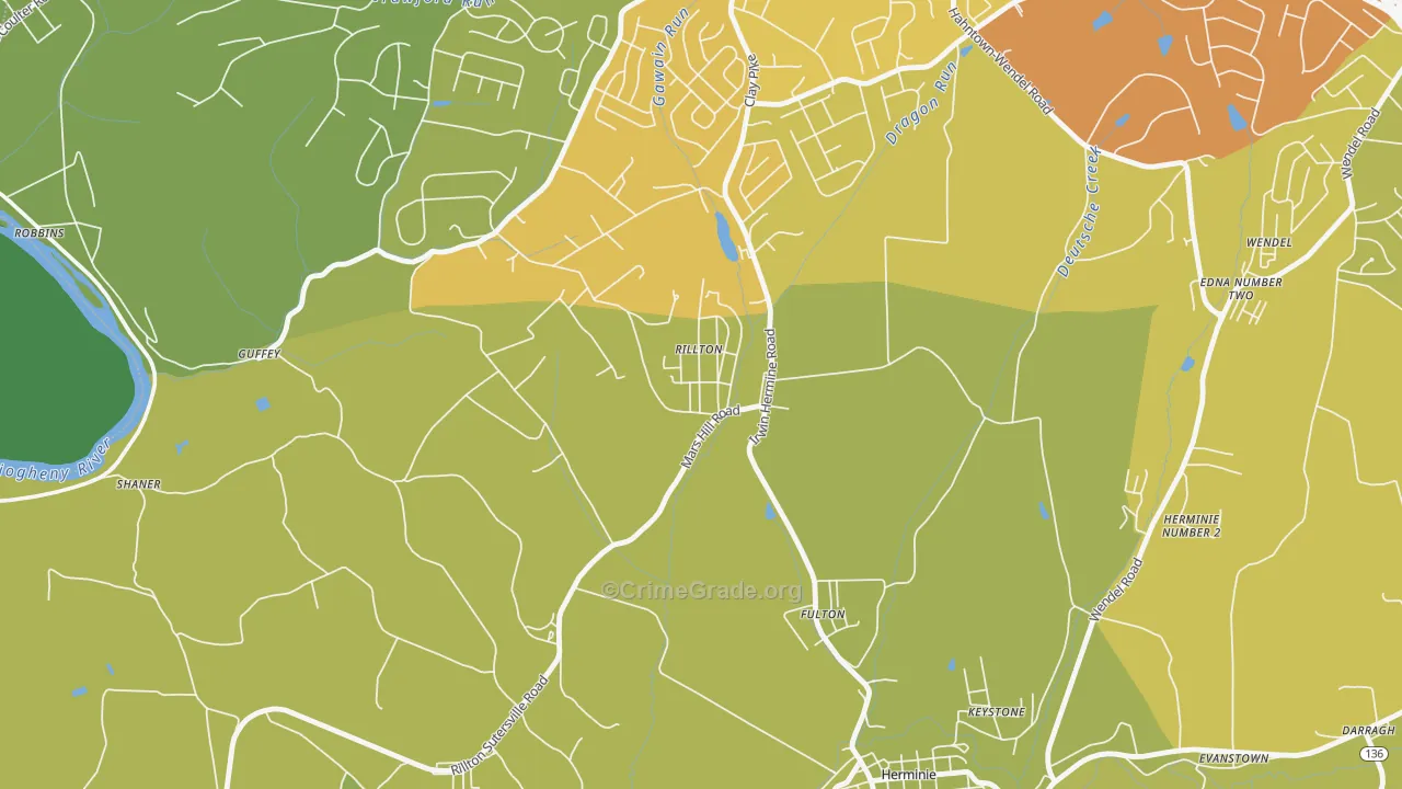 15678, PA Map of Theft Rates