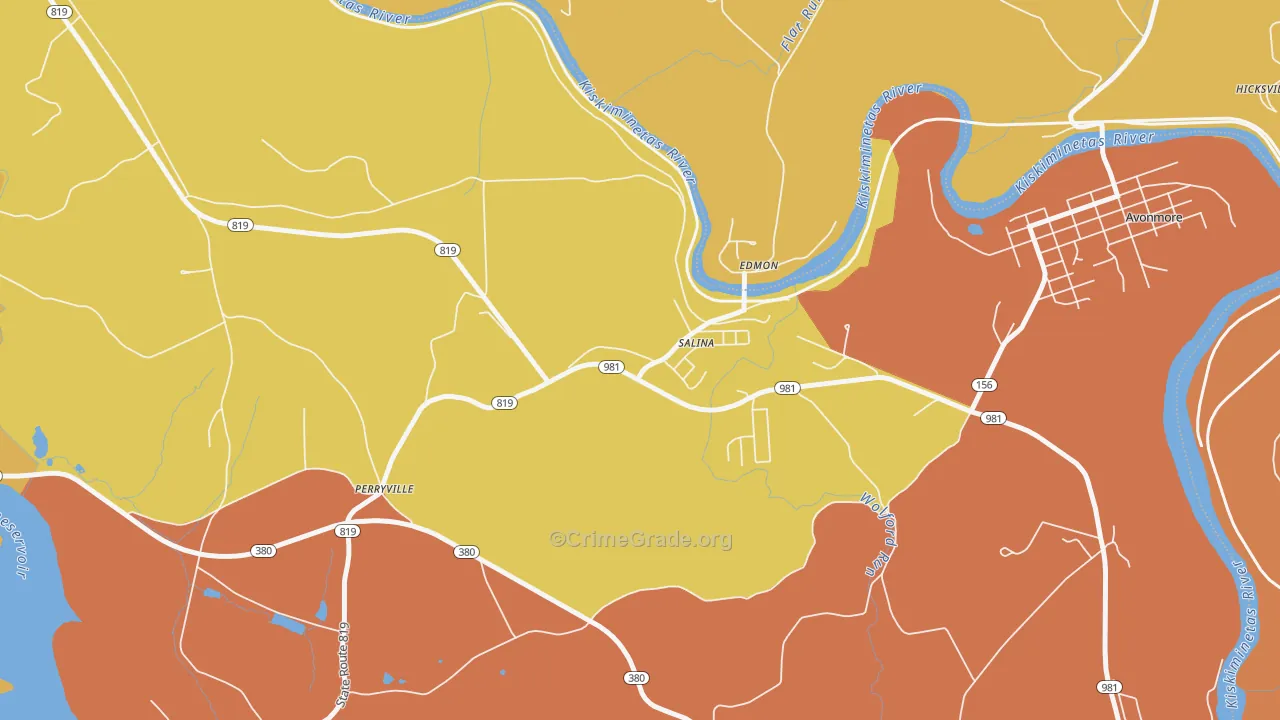 15680, PA Map of Theft Rates