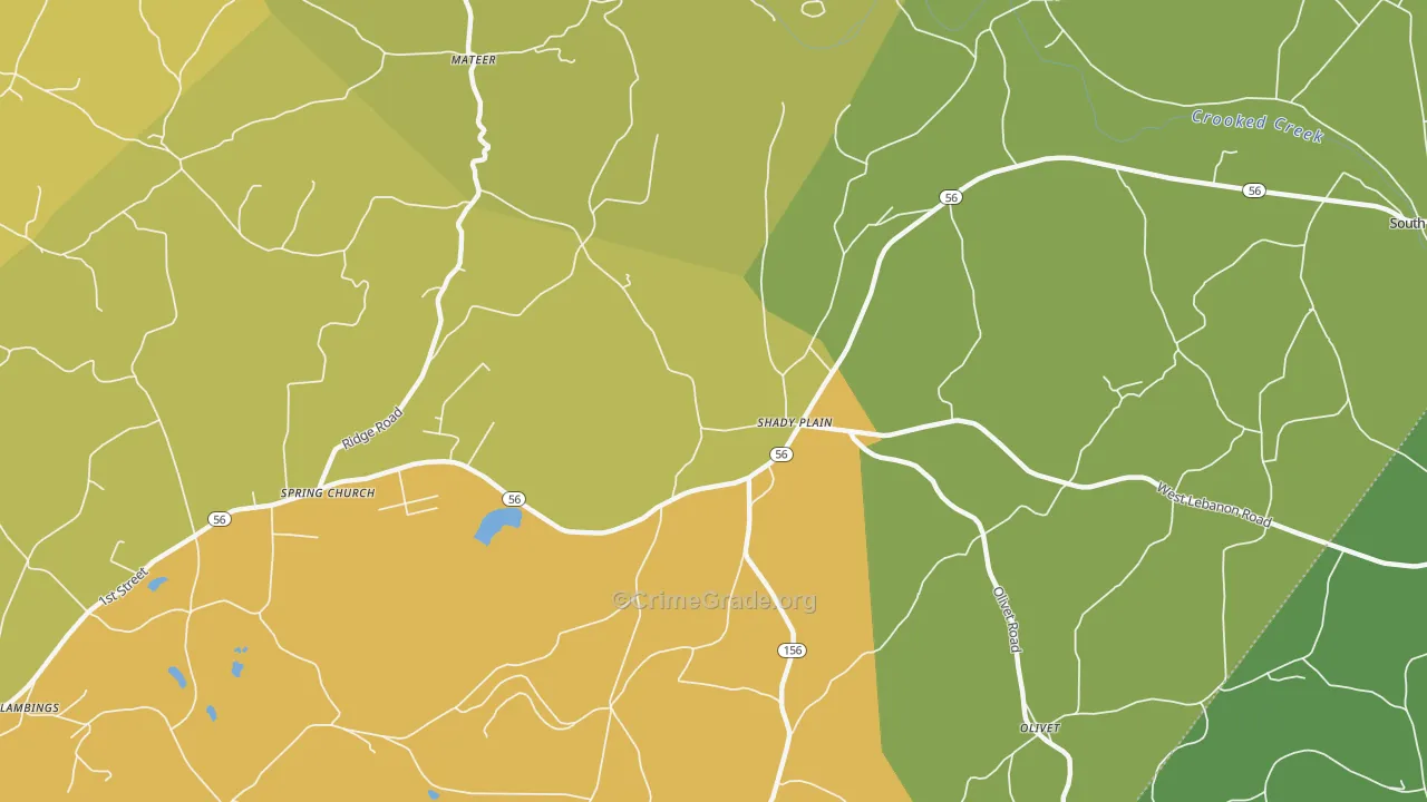 15686, PA Map of Theft Rates