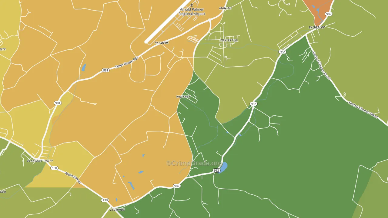 15693, PA Map of Theft Rates