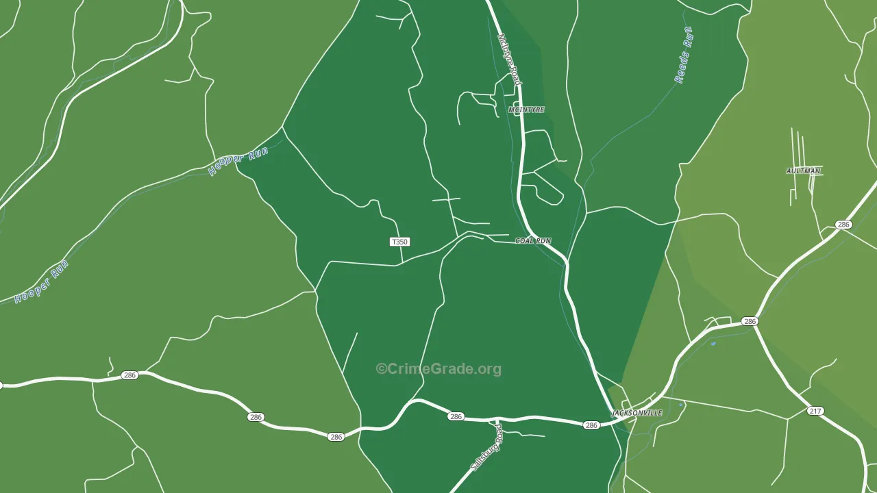 15727, PA Map of Theft Rates