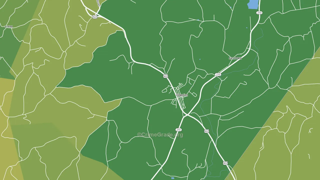 15736, PA Map of Theft Rates