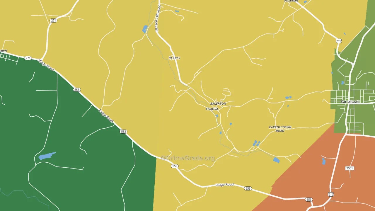 15737, PA Map of Theft Rates