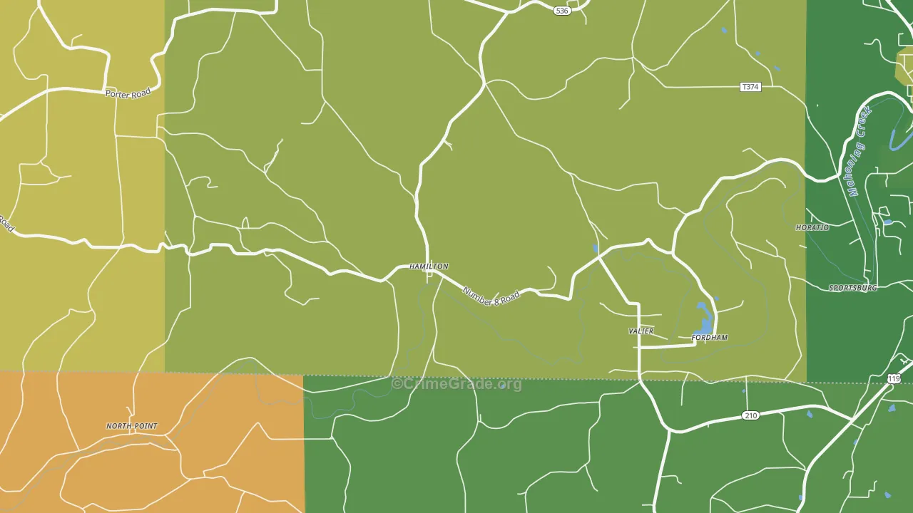 15744, PA Map of Theft Rates