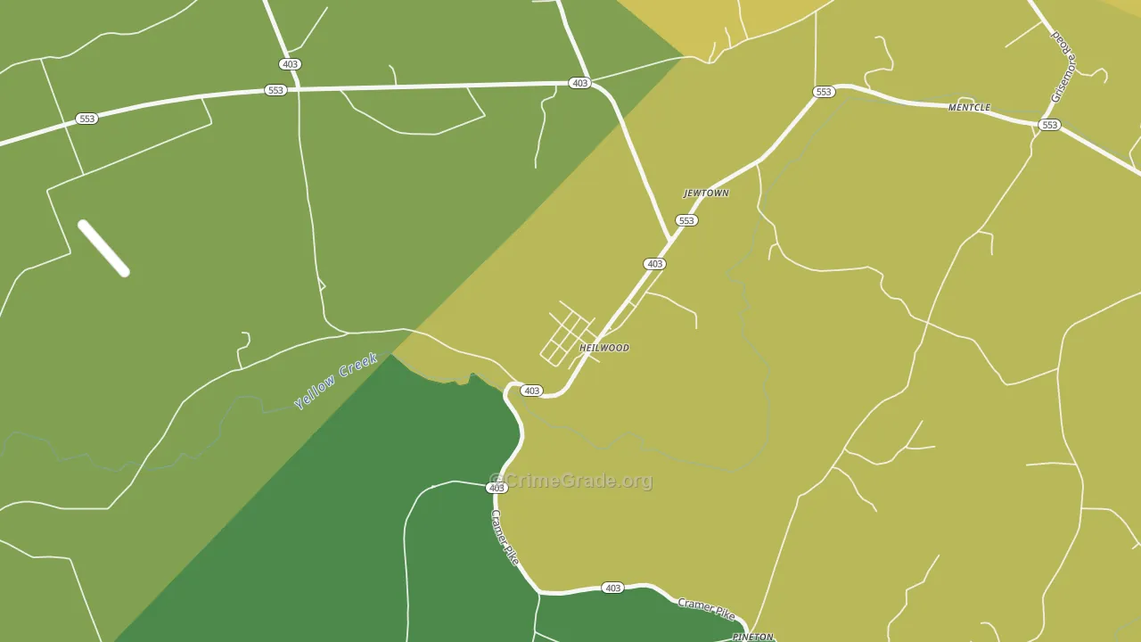 15745, PA Map of Theft Rates