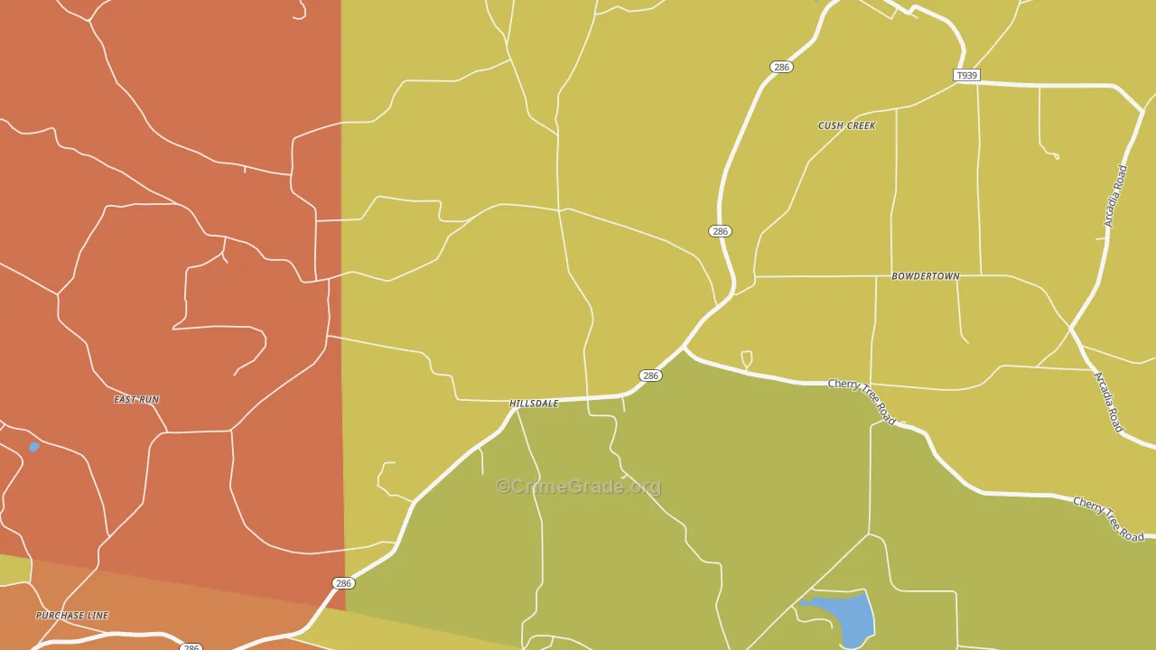 15746, PA Map of Theft Rates