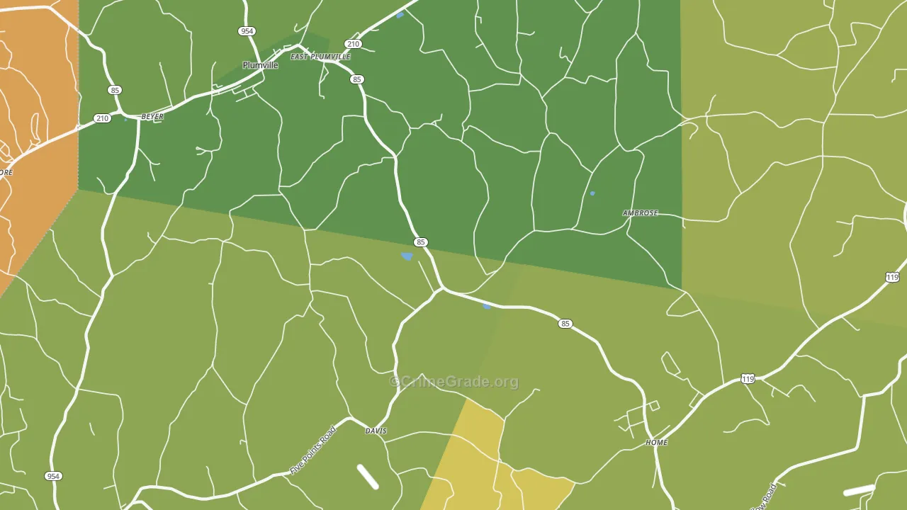 15747, PA Map of Theft Rates
