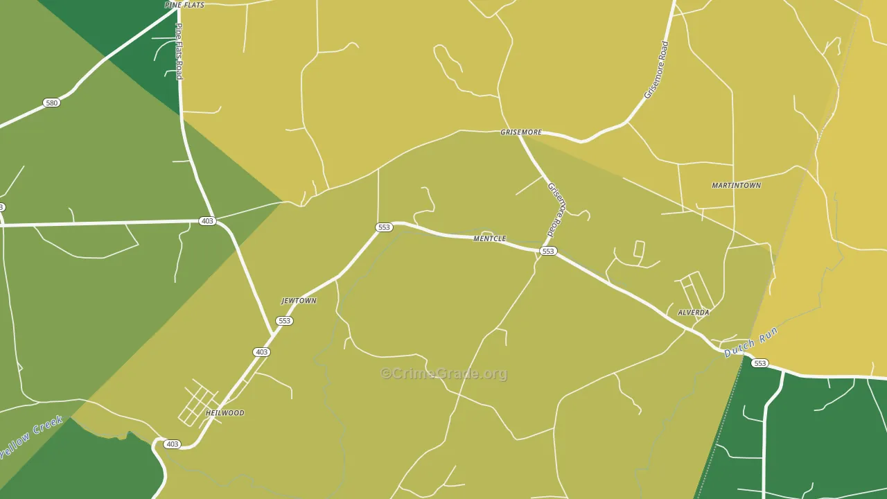 15761, PA Map of Theft Rates