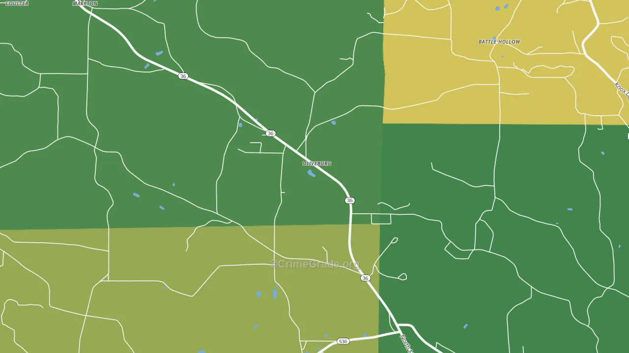 15764, PA Map of Theft Rates