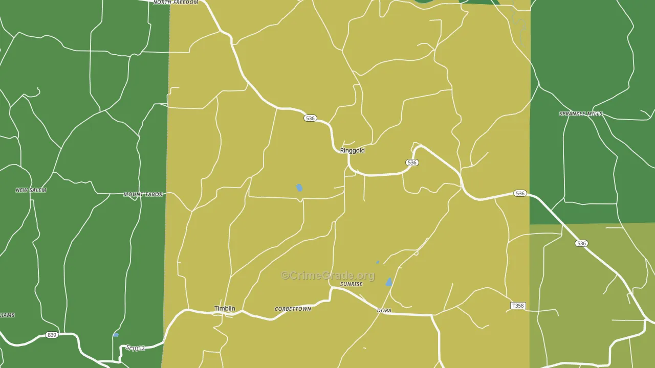 15770, PA Map of Theft Rates