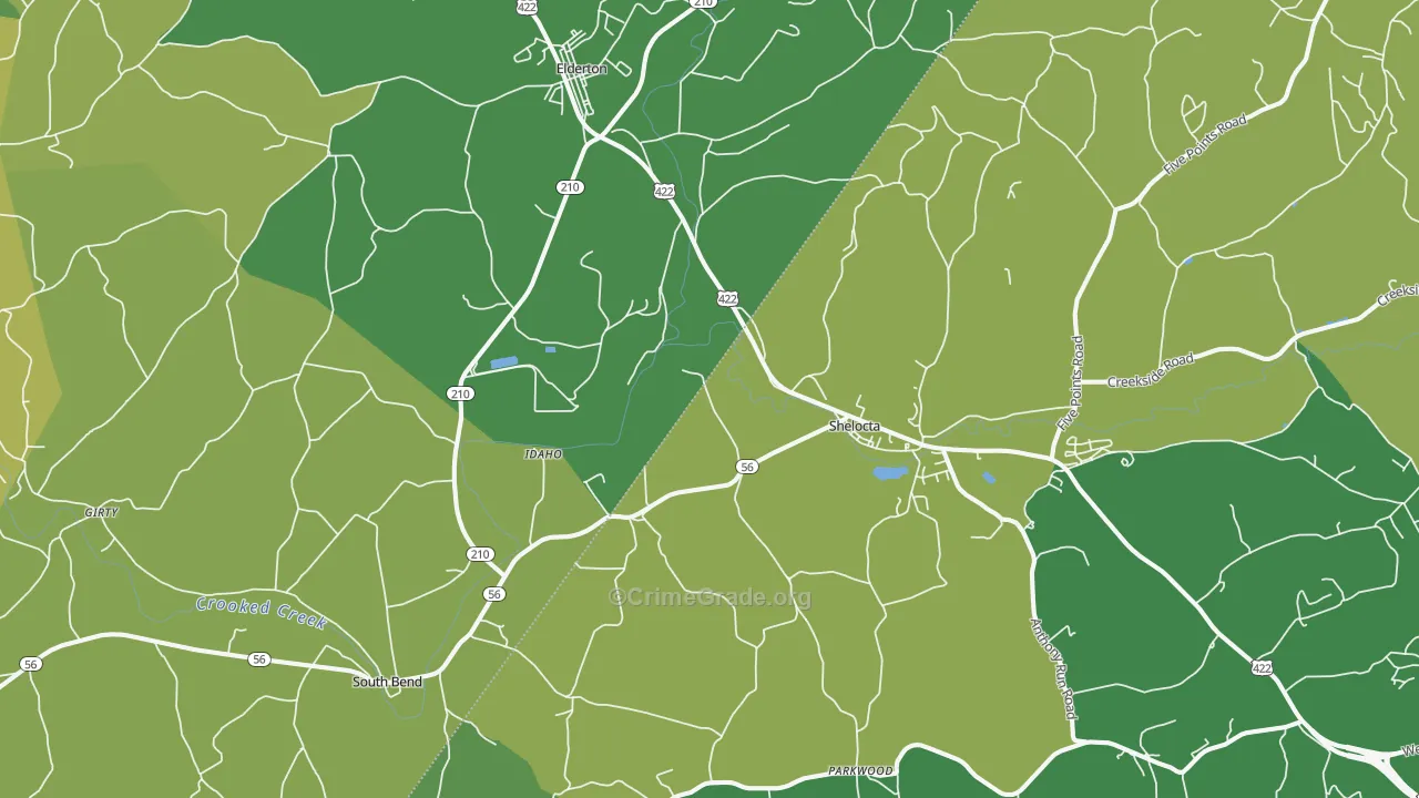 15774, PA Map of Theft Rates