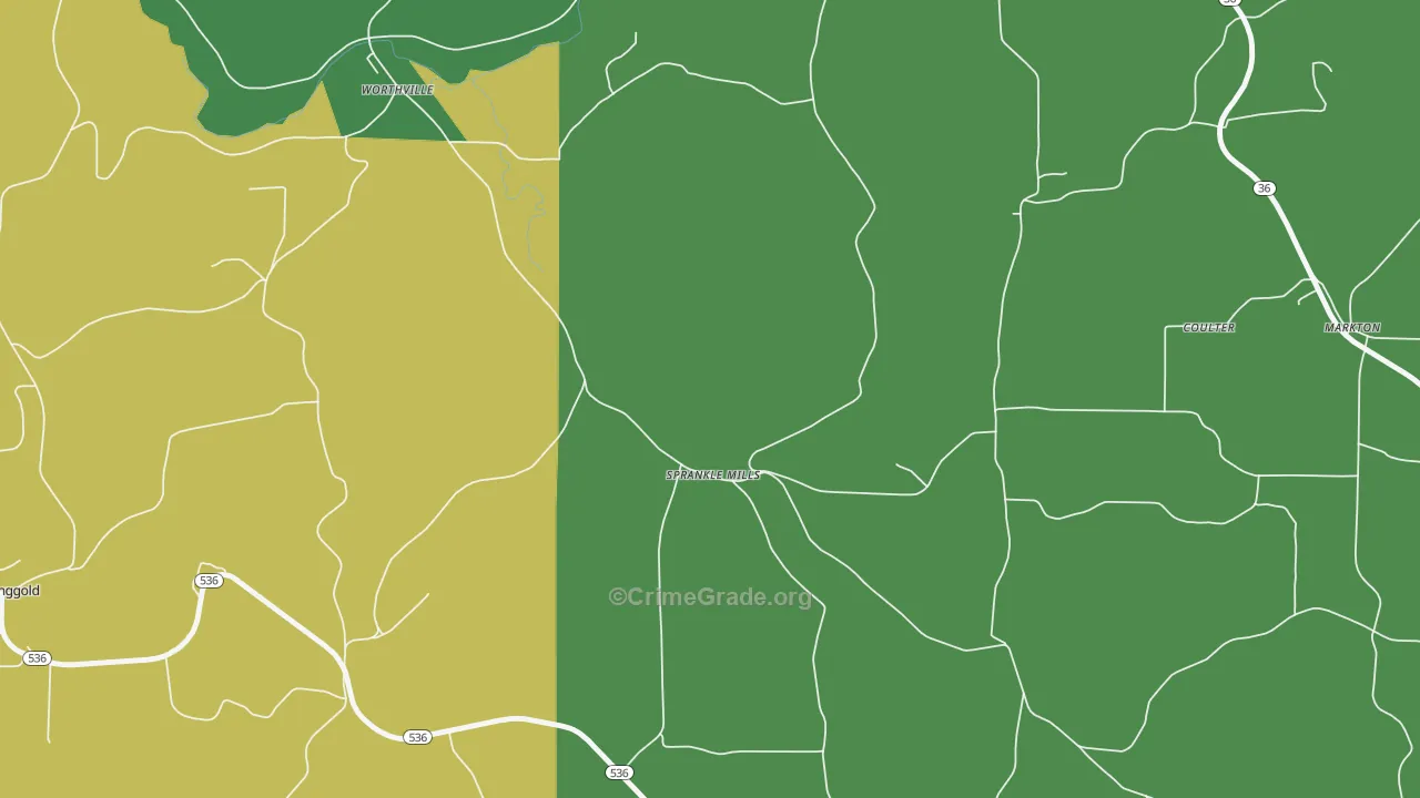 15776, PA Map of Theft Rates