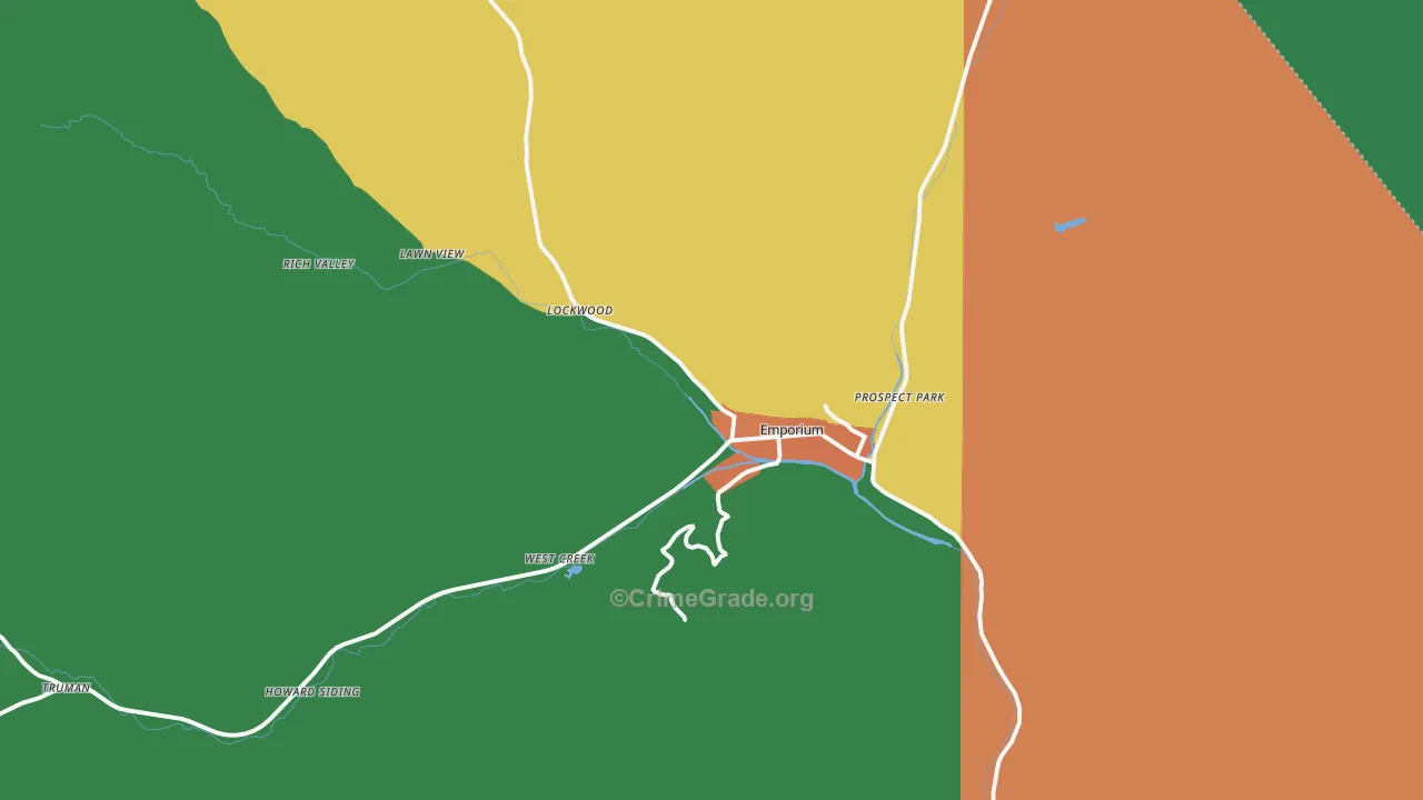 15834, PA Map of Theft Rates
