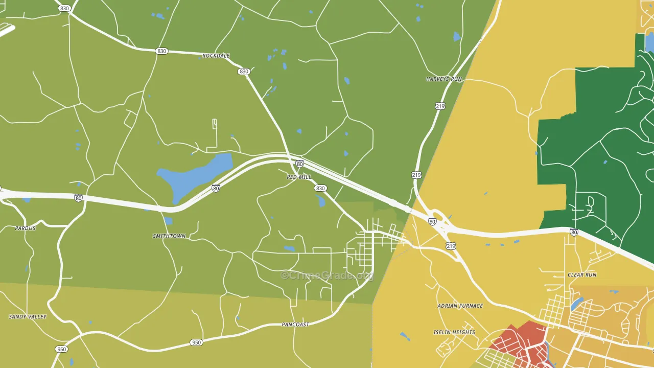 15840, PA Map of Theft Rates