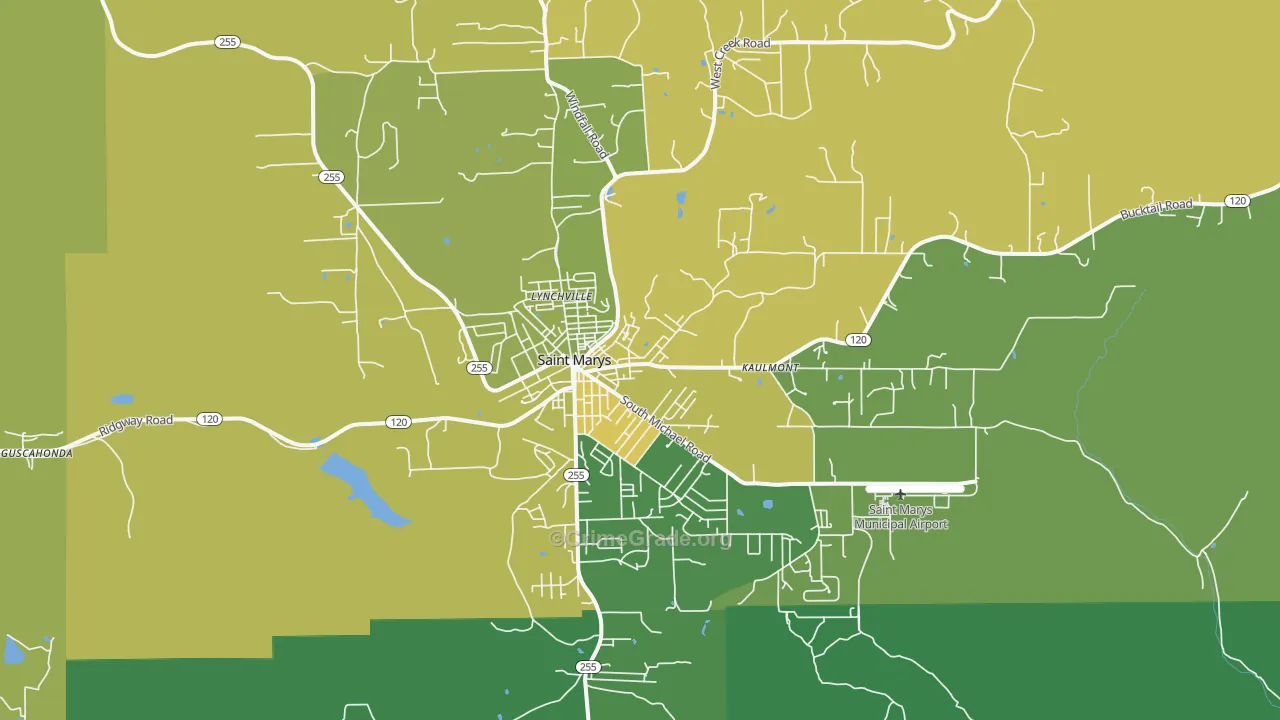 15857, PA Map of Theft Rates