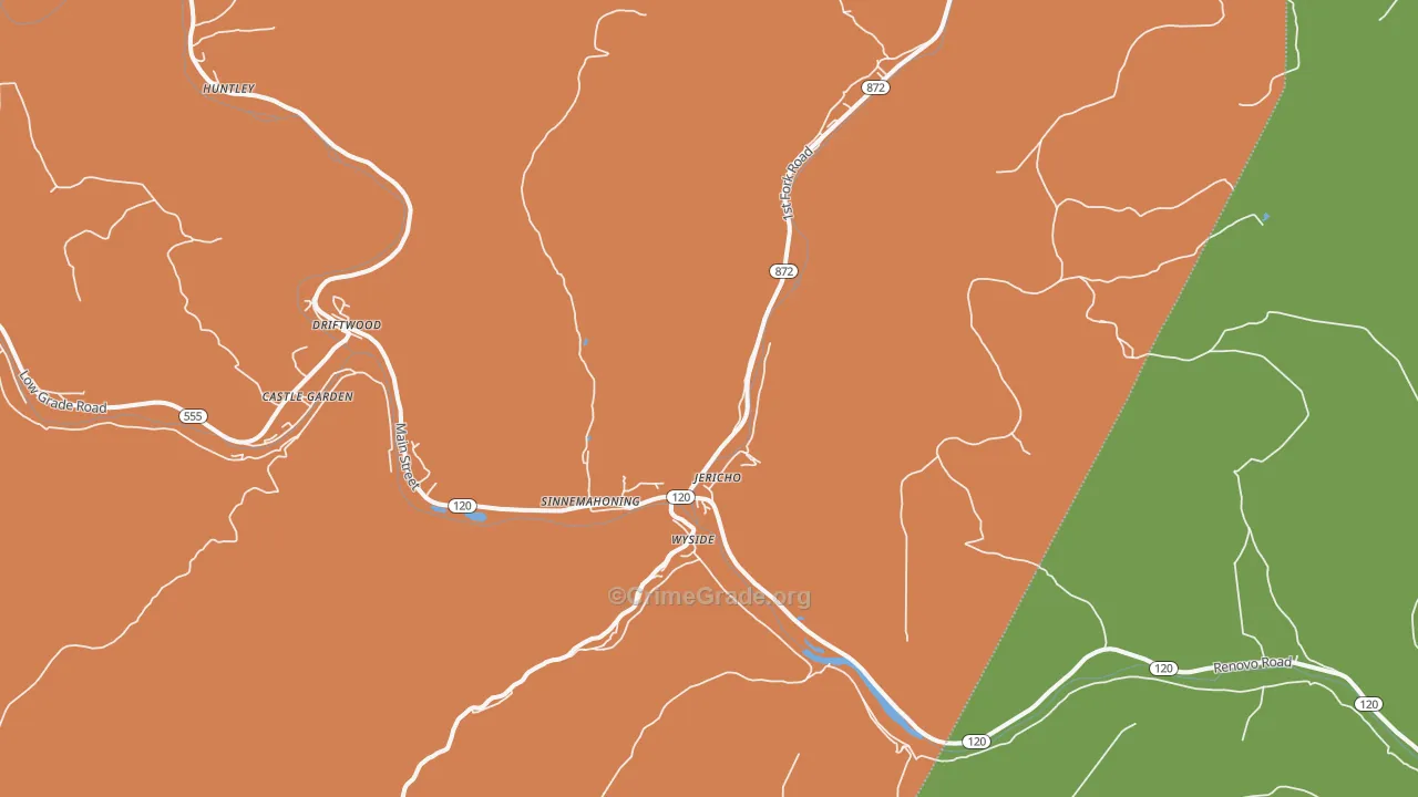 15861, PA Map of Theft Rates