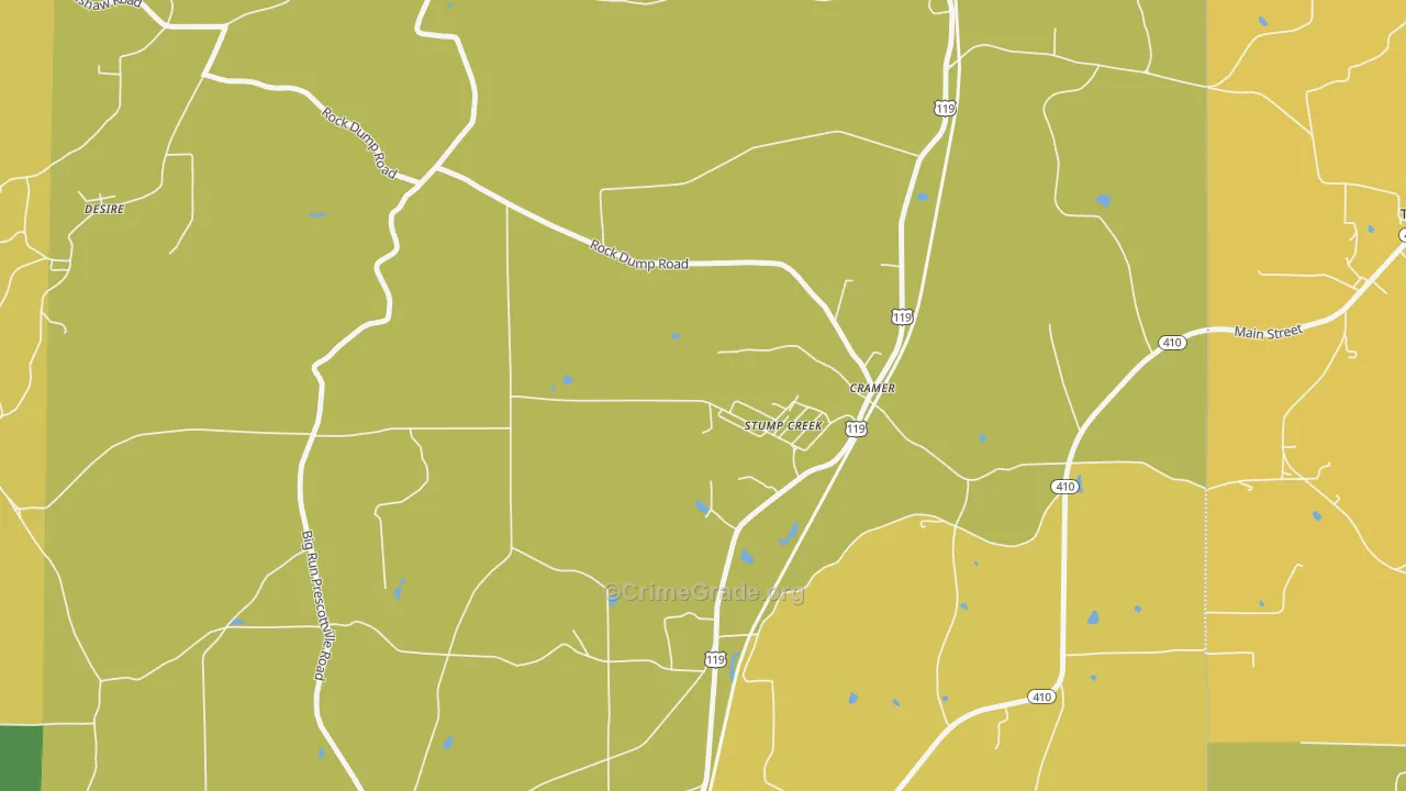 15863, PA Map of Theft Rates