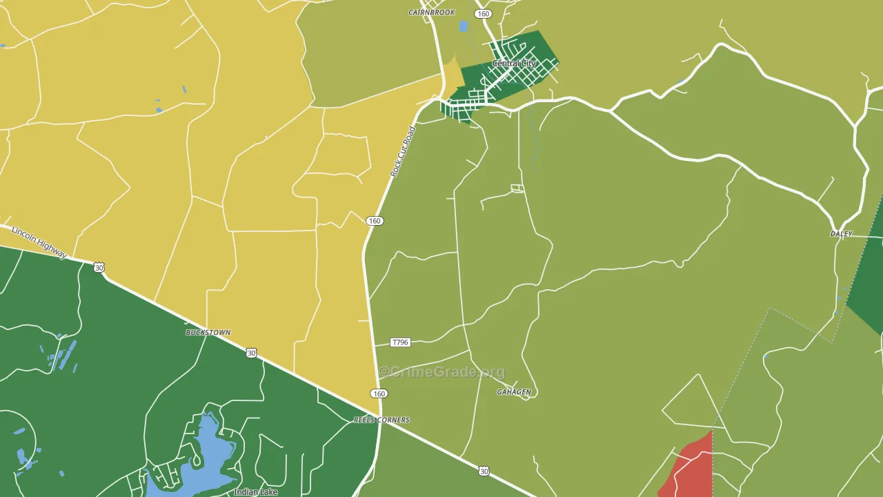 15926, PA Map of Theft Rates