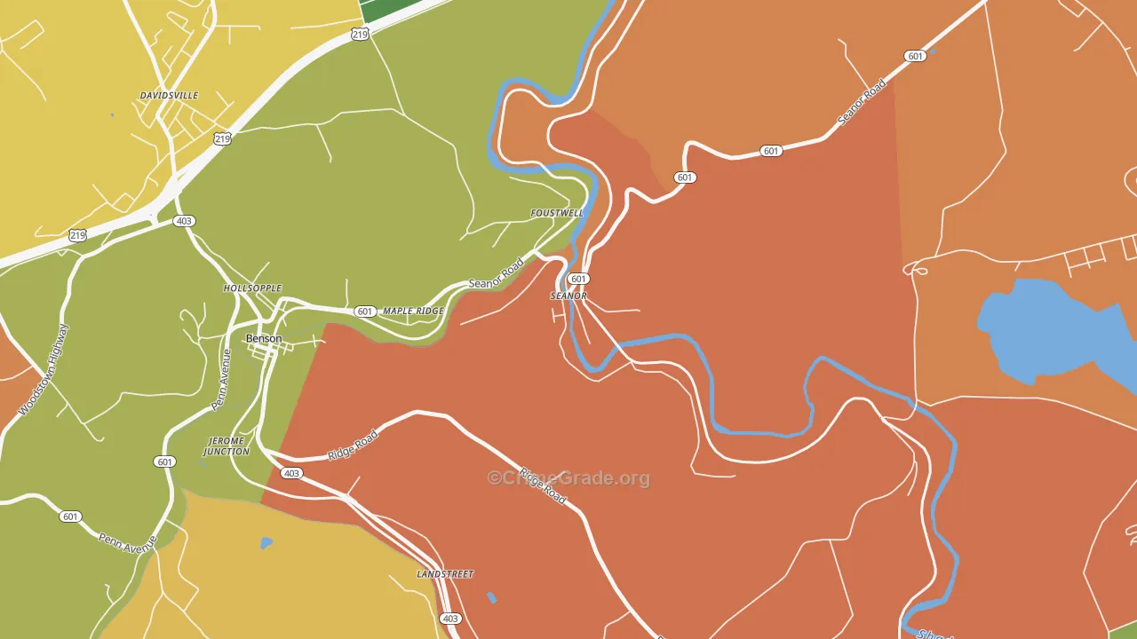 15953, PA Map of Theft Rates
