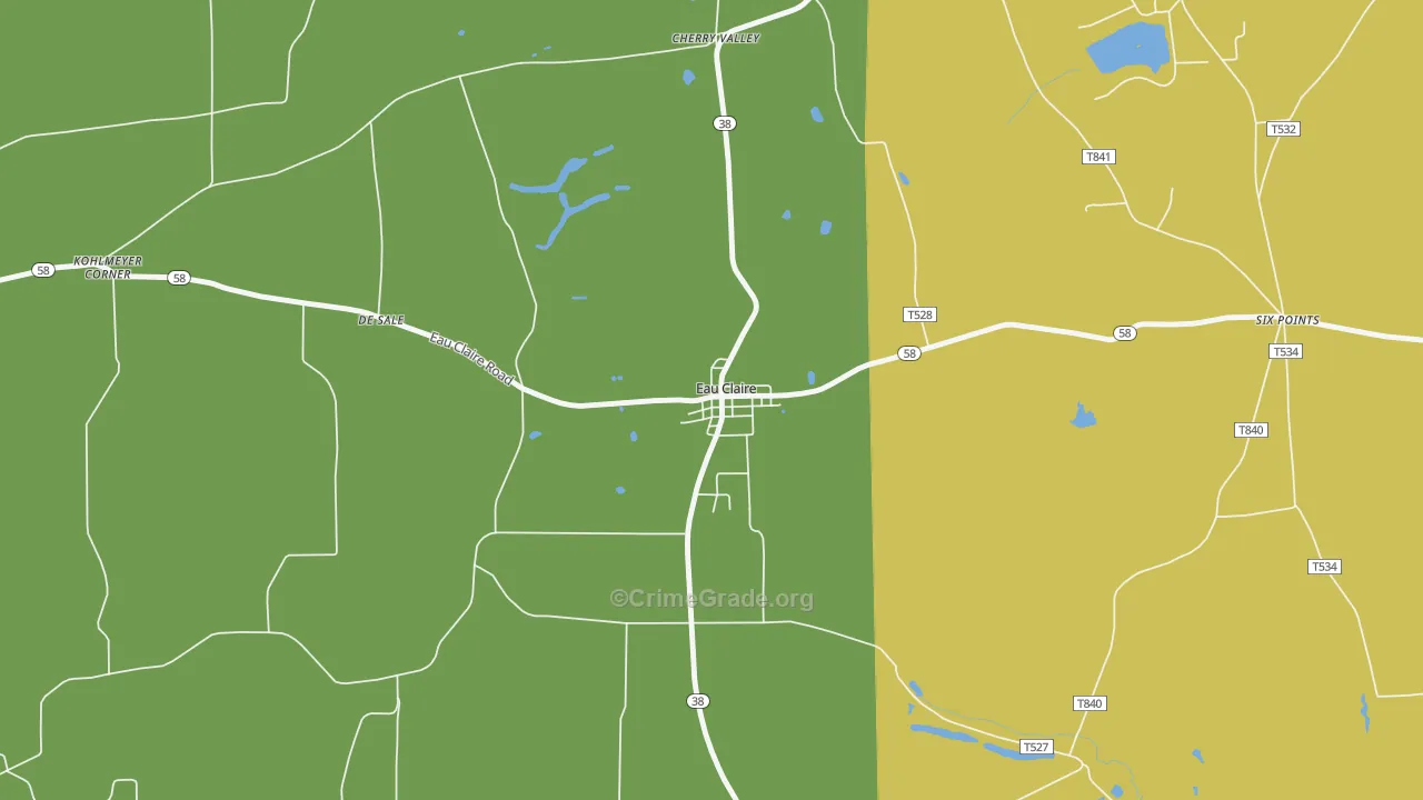 16030, PA Map of Theft Rates