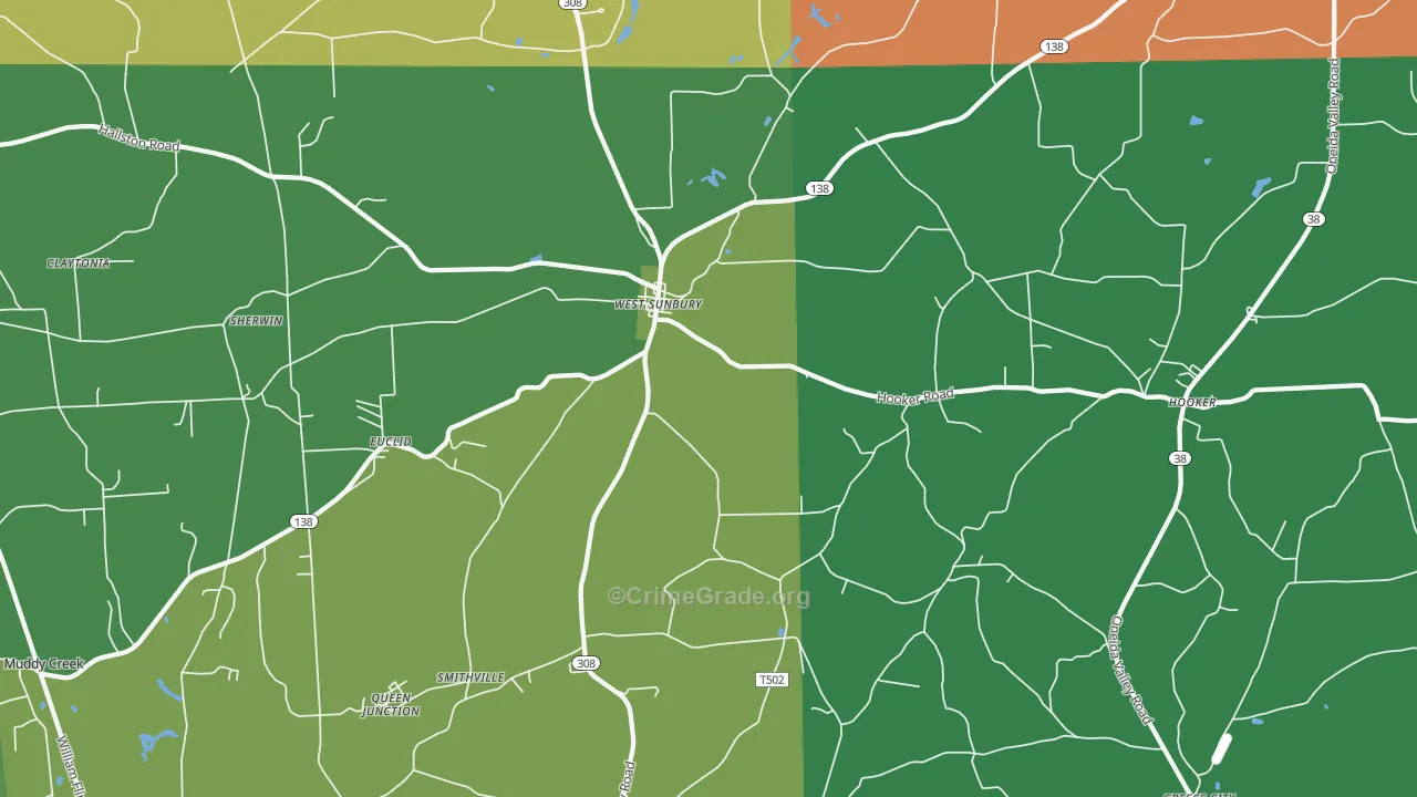 16061, PA Map of Theft Rates
