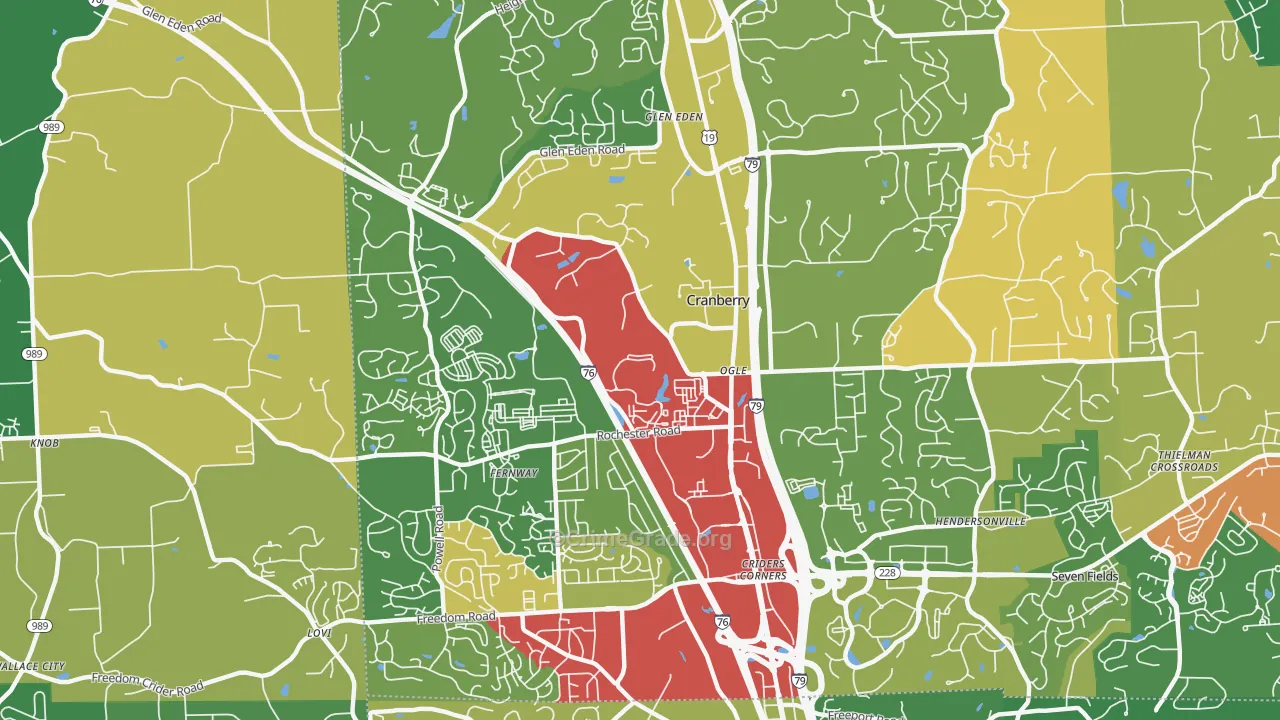 16066, PA Map of Theft Rates