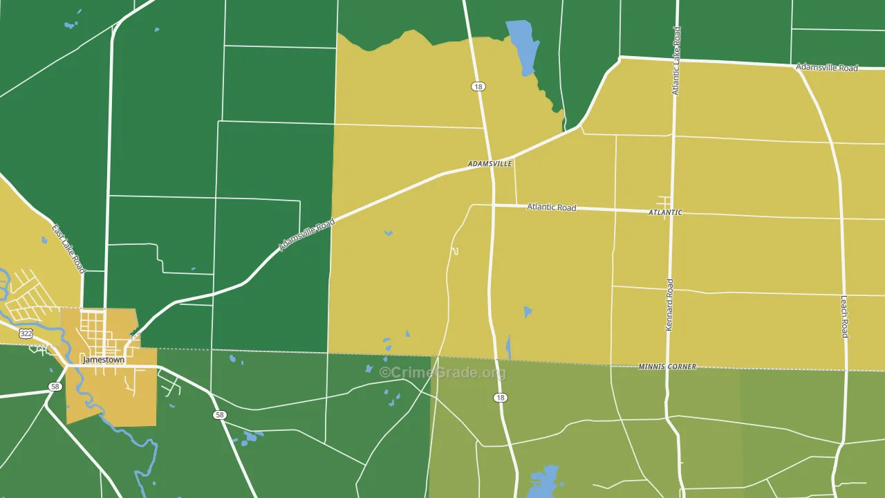 16110, PA Map of Theft Rates