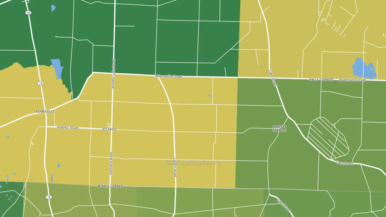 16111, PA Map of Theft Rates