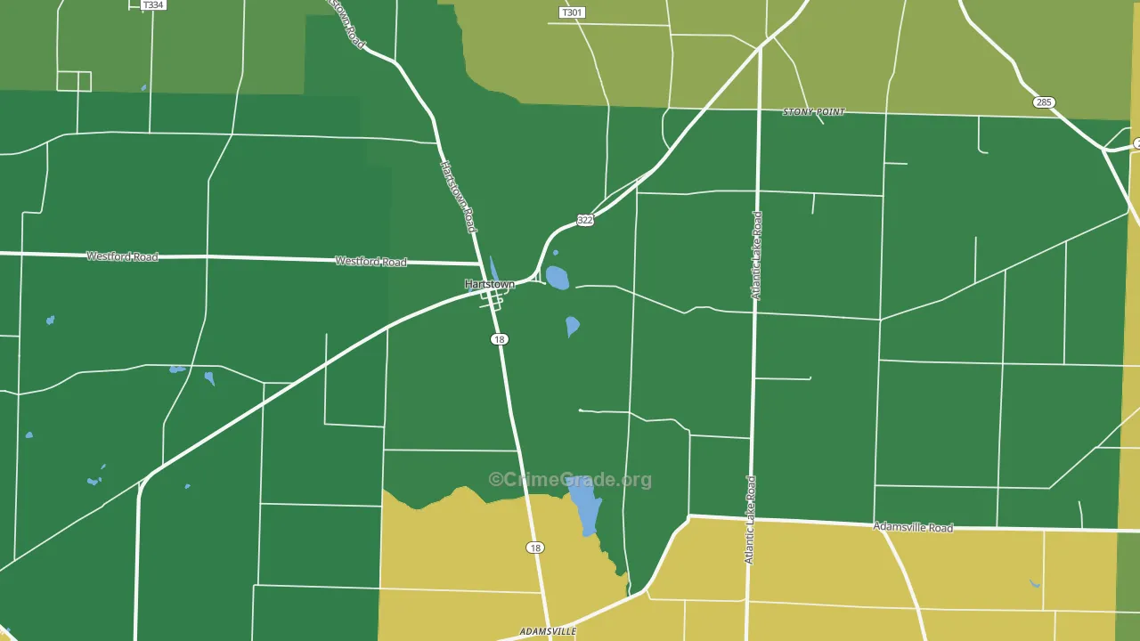 16131, PA Map of Theft Rates