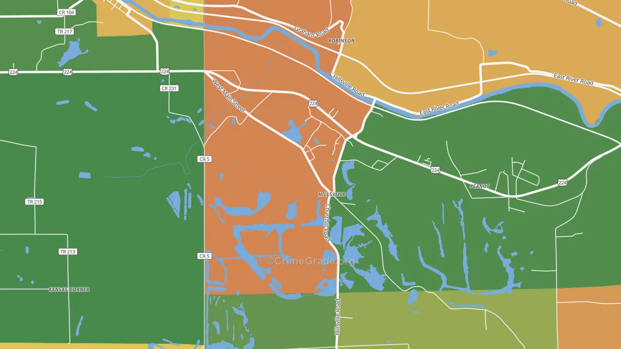 16132, PA Map of Theft Rates