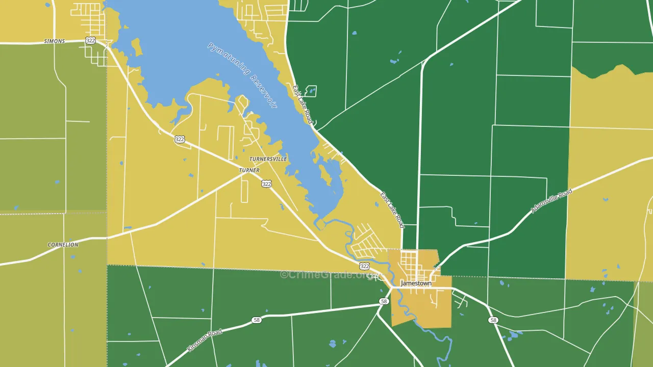 16134, PA Map of Theft Rates