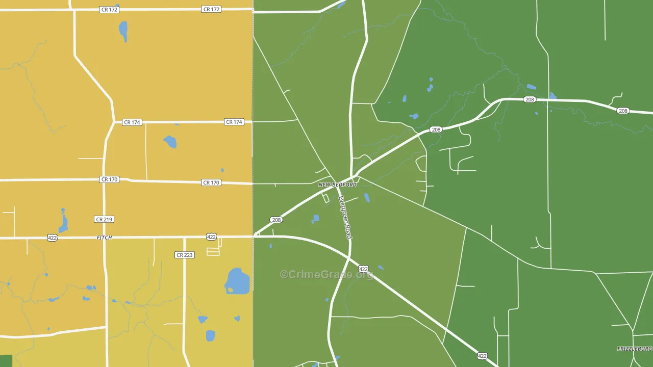 16140, PA Map of Theft Rates